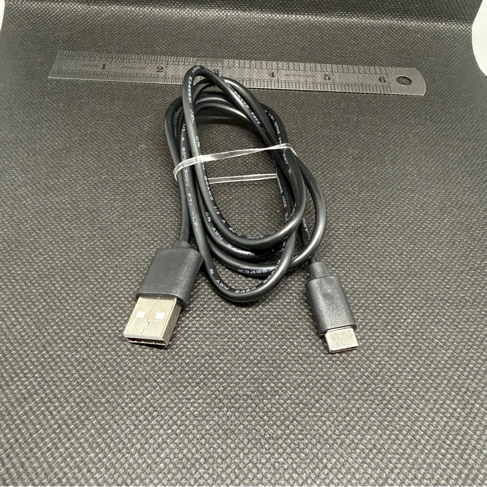 Black USB to USB C Cable